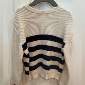 ZARA girls crewneck stripes sweater